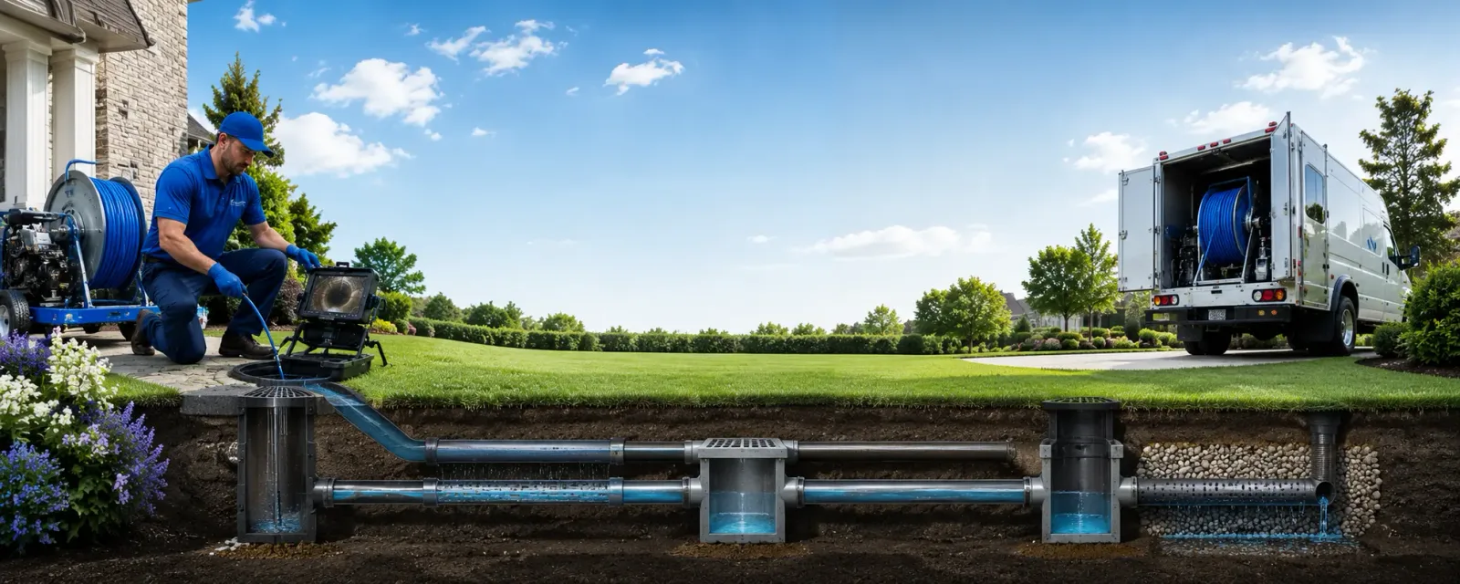 Outdoor drain cleaning information for Spring Grove, IL